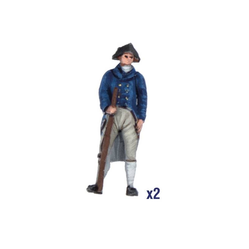 Set of 19 Metal Figures for British Royal Navy Ships by Artesania Latina