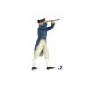 Lot de 19 Figurines d'officiers de la Royal Navy 1800 1/84