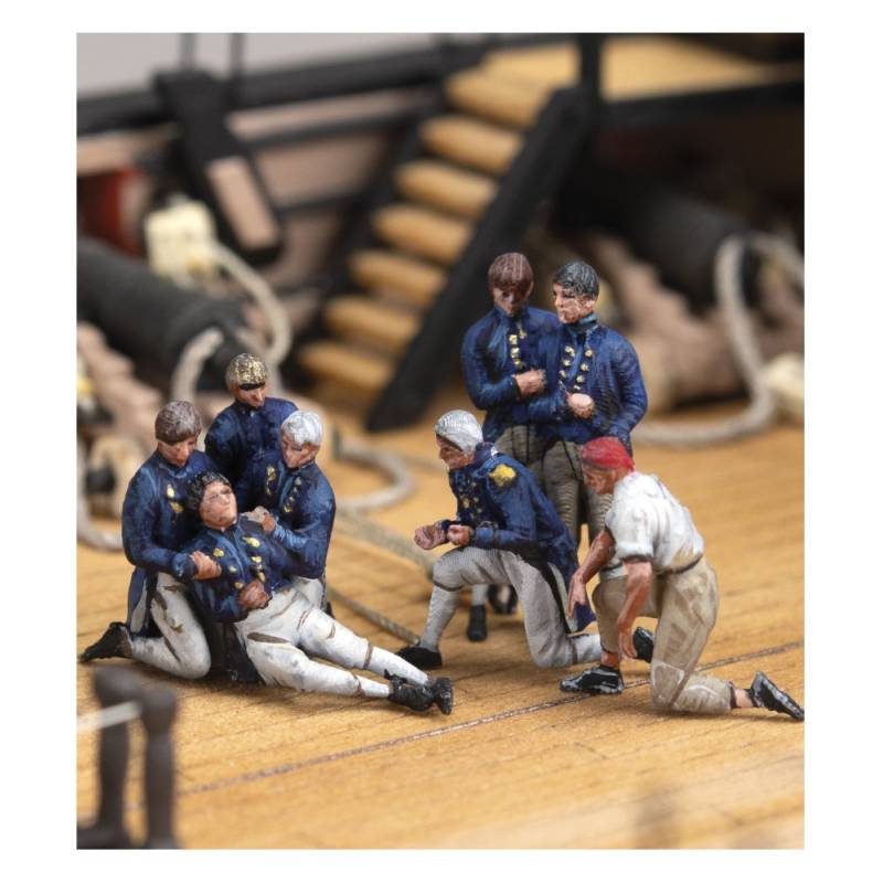 Lot de 19 Figurines d'officiers de la Royal Navy 1800 1/84