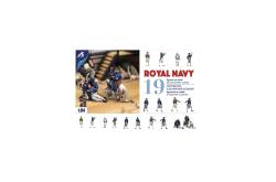 Lot de 19 Figurines d'officiers de la Royal Navy 1800 1/84