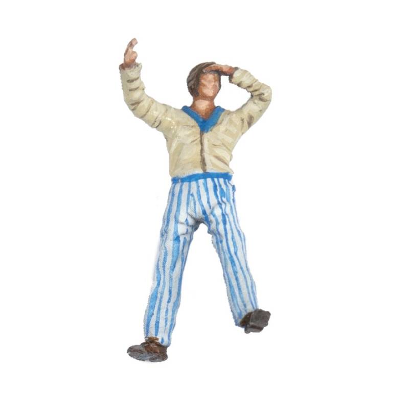 Lot de 19 Figurines de marins de la marine à voile 1/84