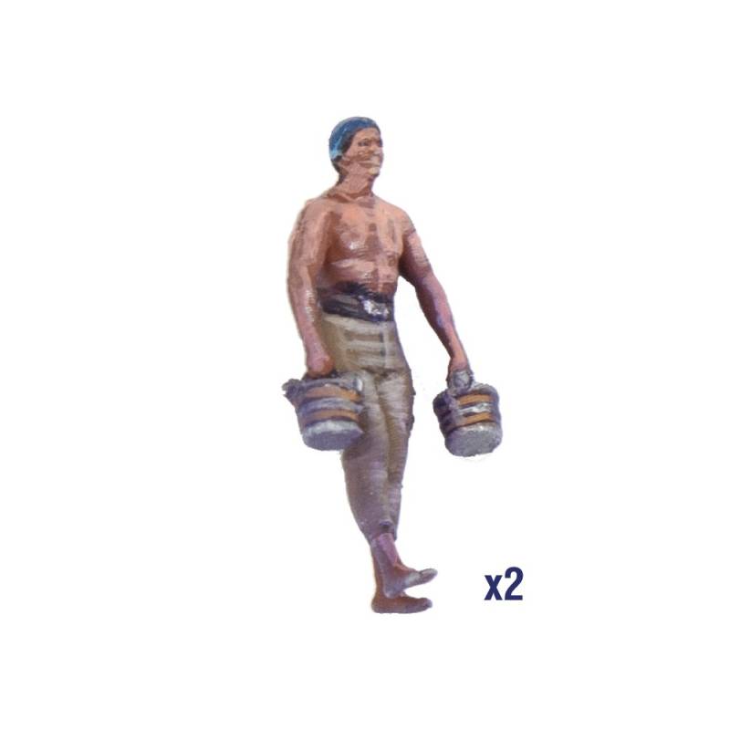 Lot de 19 Figurines de marins de la marine à voile 1/84