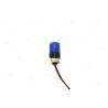 1 Blue beacon Ø12mm flat cabochon threaded base