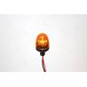1 Orange beacon Ø12mm rounded cap and tubular base