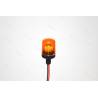 1 Orange beacon Ø12mm flat cap and tubular base