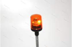 1 Orange beacon Ø12mm flat cap and tubular base