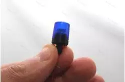 1 Blue beacon Ø12mm flat cap tubular basePistenking KL12-BR