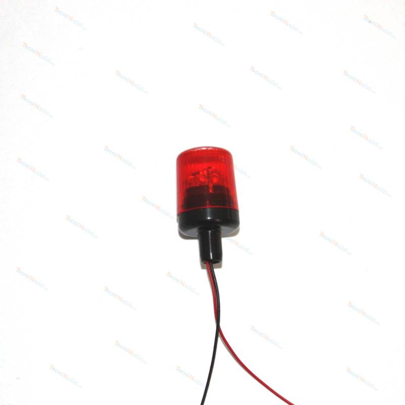 Gyrophare rouge Ø10mm cabochon plat embase tubulaire
Pistenking KL16-RR
