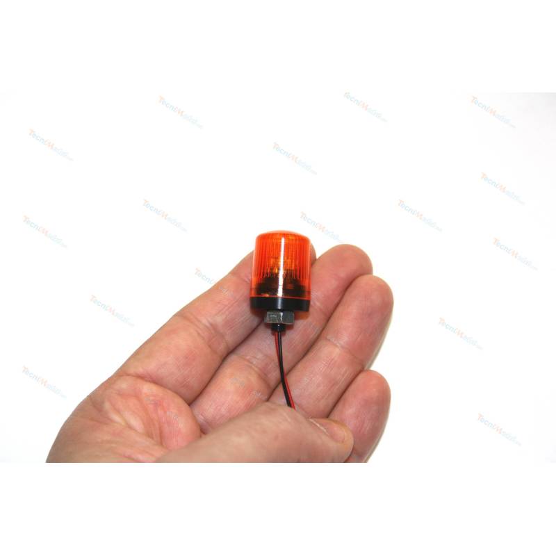 Gyrophare orange Ø17.5mm cabochon plat et filetage M5
Pistenking KL8-OG