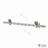 Led bar with white lights and 2 spotlights for back of RC truck cab 1/14 - LESU S-1321
