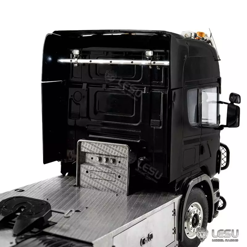 Barre de leds avec veilleuses et 2 projecteurs pour dos de cabine de camion RC 1/14 - LESU S-1321