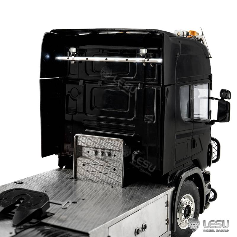 Led bar with white lights and 2 spotlights for back of RC truck cab 1/14 - LESU S-1321