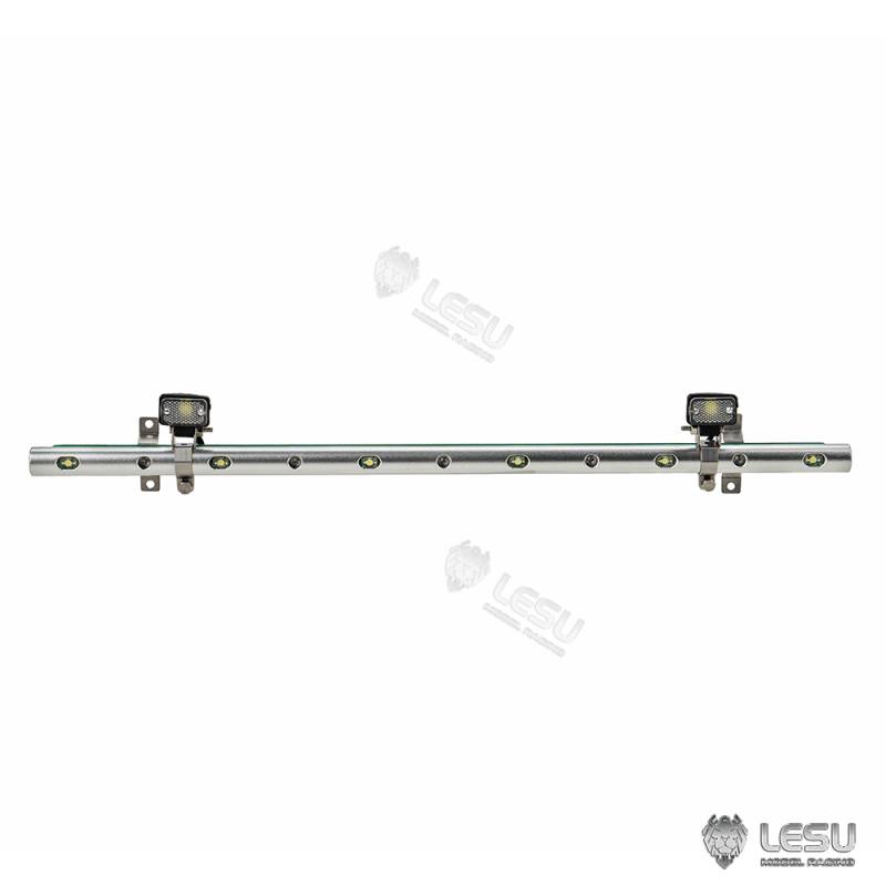 Led bar with white lights and 2 spotlights for back of RC truck cab 1/14 - LESU S-1321