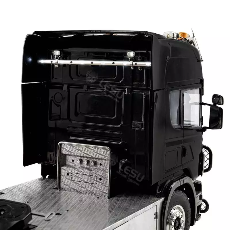 Barre de leds avec veilleuses et 2 projecteurs pour dos de cabine de camion RC 1/14 - LESU S-1321