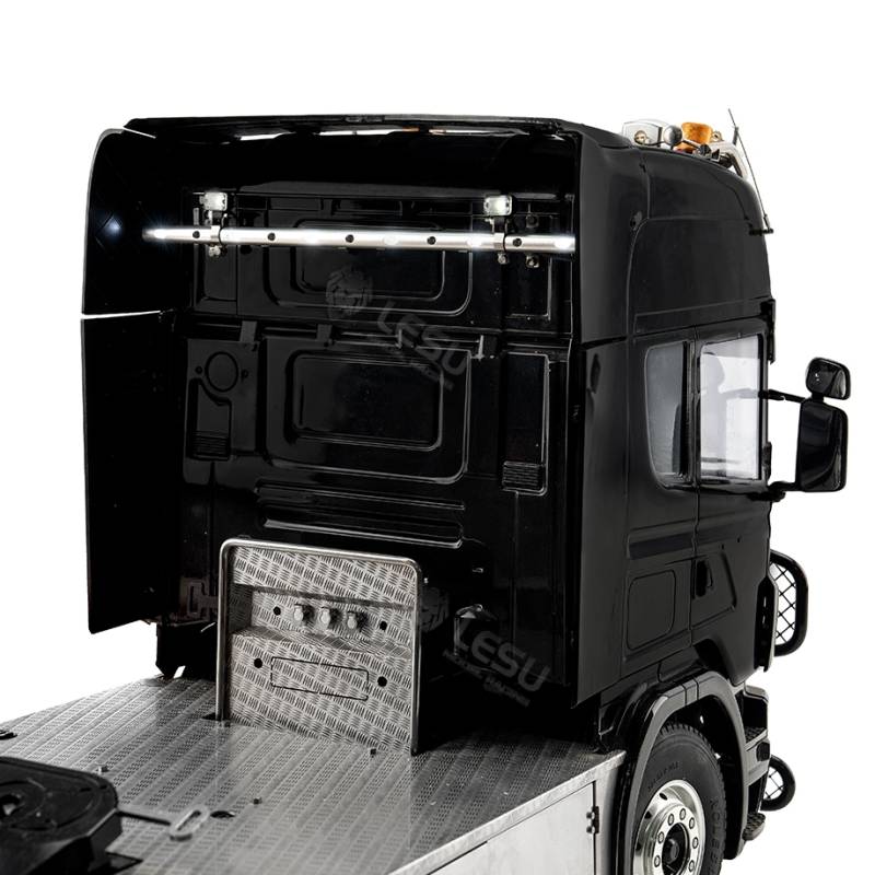 Led bar with white lights and 2 spotlights for back of RC truck cab 1/14 - LESU S-1321
