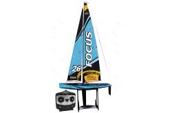 RC Sailboat Focus V3 1m RTR Blue by Joysway with 2.4Ghz transmitter