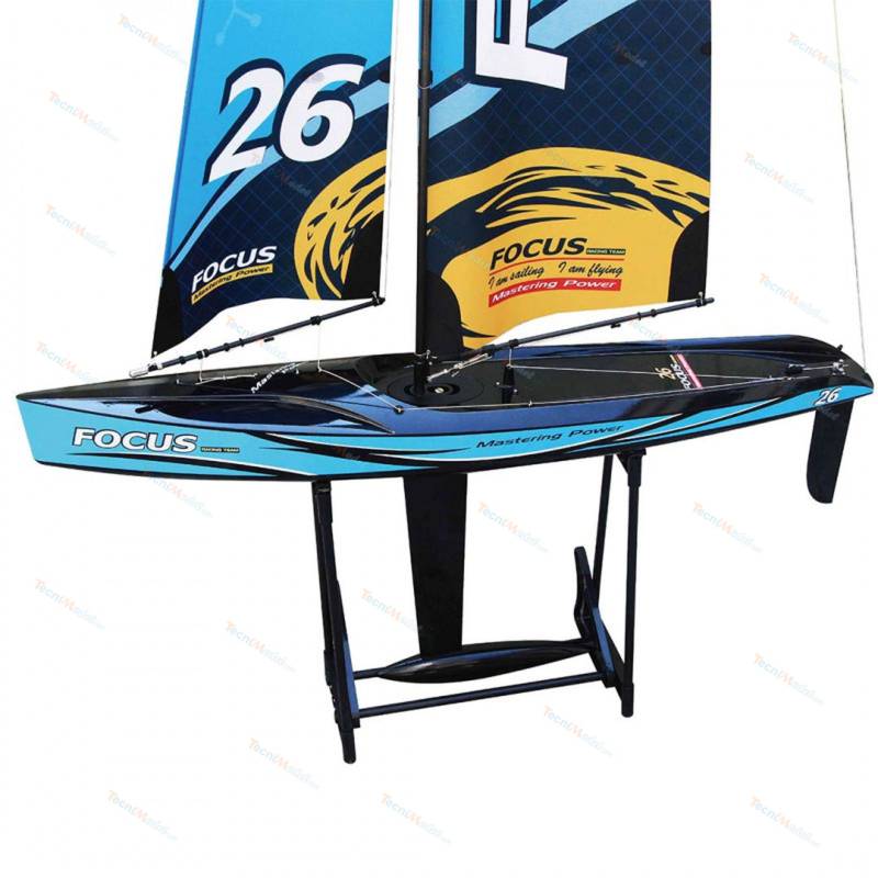 RC Sailboat Focus V3 1m RTR Blue by Joysway with 2.4Ghz transmitter