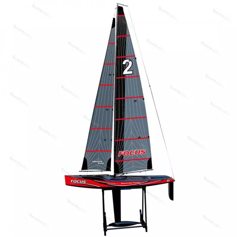 Voilier Joysway Focus V3 1m ROUGE RTR avec radio 2.4Ghz