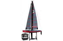 RC Sailboat Focus V3 1m RTR RED by Joysway with 2.4Ghz transmitter