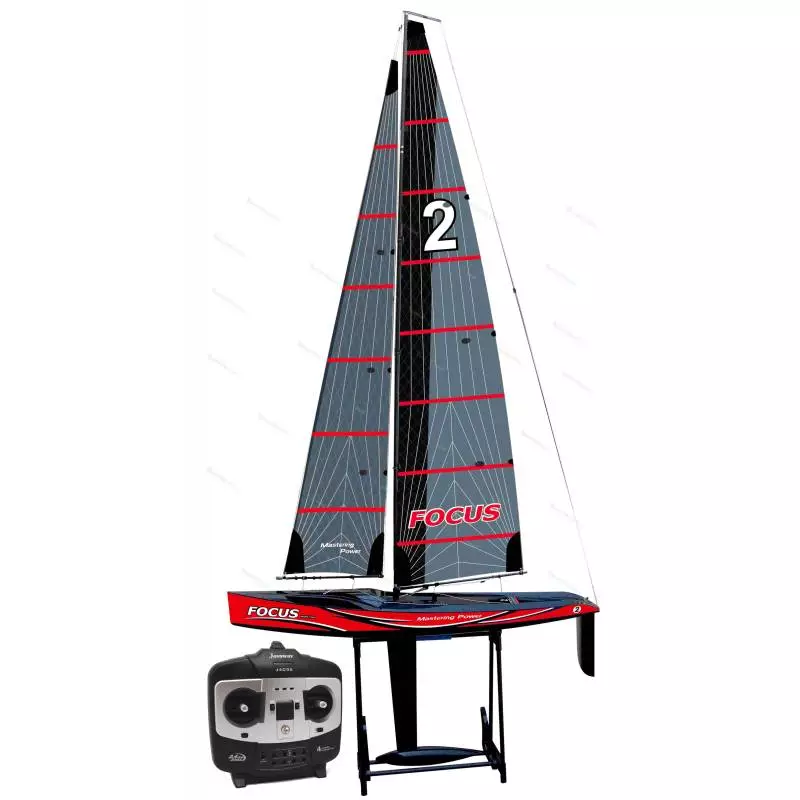 Voilier Joysway Focus V3 1m ROUGE RTR avec radio 2.4Ghz