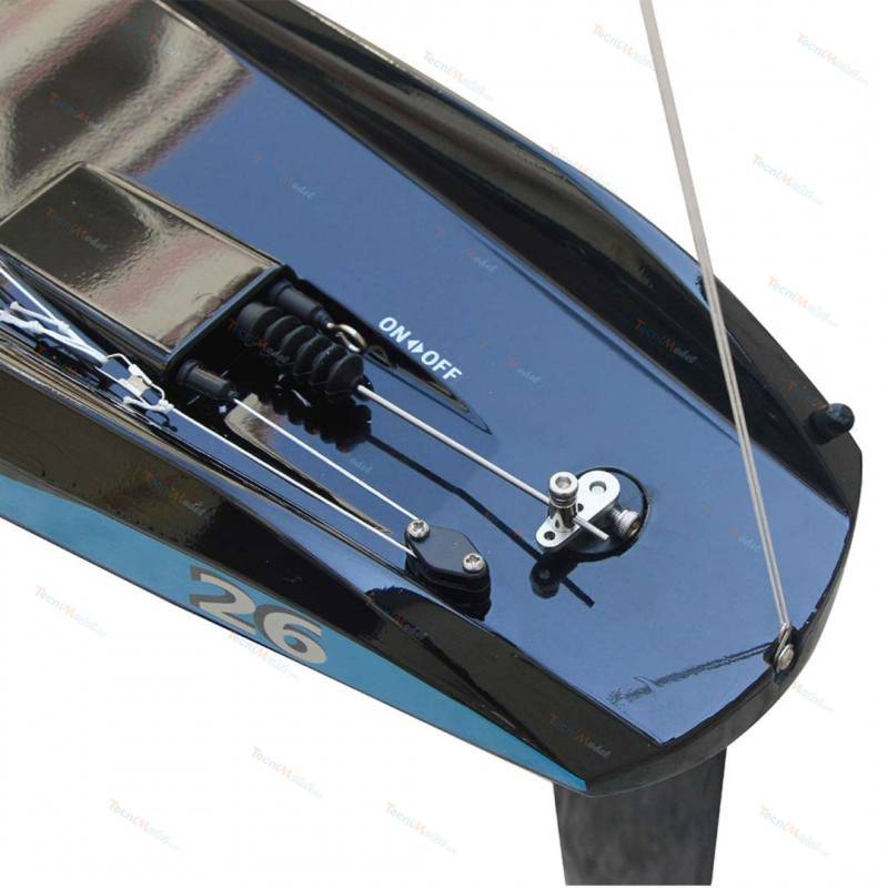 RC Sailboat Focus V3 1m RTR RED by Joysway with 2.4Ghz transmitter