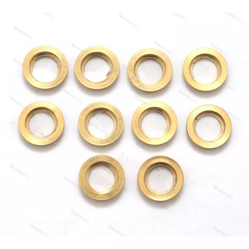 10 Portholes Ø14mm brass with Ø10mm glazing