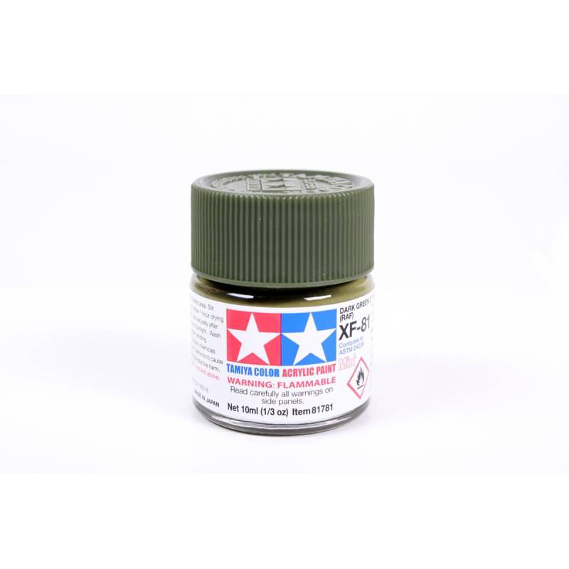Mini XF81 Dark Green RAF mat - Tamiya 81781