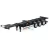 Semi-remorque porte-conteneur 3 essieux avec conteneur 40 pieds 1/14 pour camions rc Tamiya - Hercules Hobby HH-140405