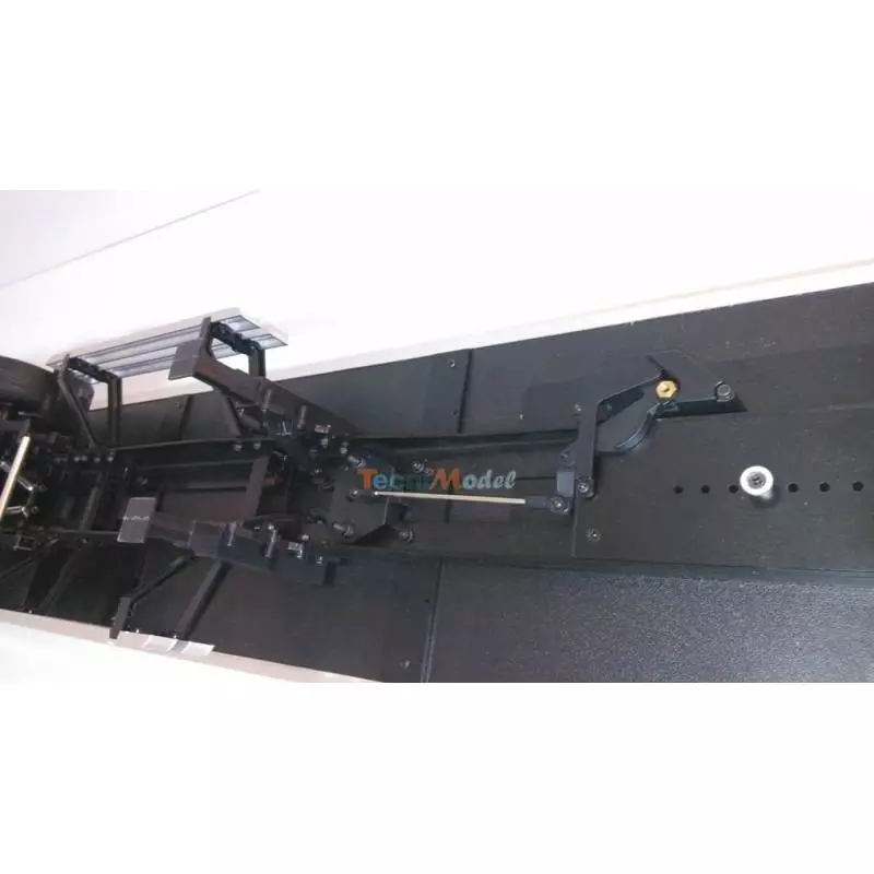Semi-remorque porte-conteneur 3 essieux avec conteneur 40 pieds 1/14 pour camions rc Tamiya - Hercules Hobby HH-140405