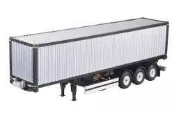 3-axle container semi-trailer with 40-foot 1/14 container for Tamiya RC trucks - Hercules Hobby HH-140405
