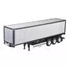 Semi-remorque porte-conteneur 3 essieux avec conteneur 40 pieds 1/14 pour camions rc Tamiya - Hercules Hobby HH-140405