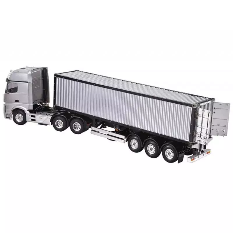 Semi-remorque porte-conteneur 3 essieux avec conteneur 40 pieds 1/14 pour camions rc Tamiya - Hercules Hobby HH-140405