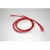 2 Leds cablées 1.8mm rouges luminosité faible 6v - 7.2v fils de 50cm