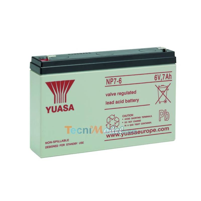 Batterie plomb 6v 7Ah Yuasa NP7-6