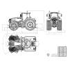 Farm tractor RC 1/14 Fendt 1050 Vario 4x4 pre-painted kit by Lesu - Lesu RD-A0018-KIT-SP