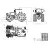 Tracteur agricole RC 1/14 Fendt 1050 Vario 4x4 en kit déjà peint par LESU - Lesu RD-A0018-KIT-SP
