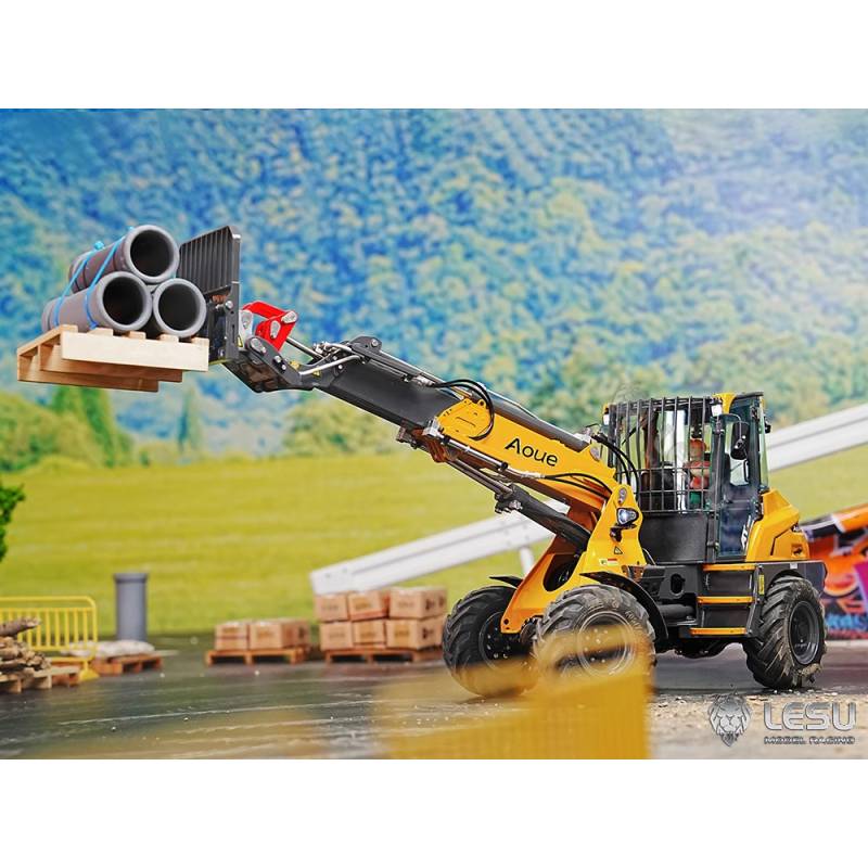 Compact wheel loader with telescopic arm RC Aoue AT1050 1/14 LESU in kit - LESU RD-A0015-KIT