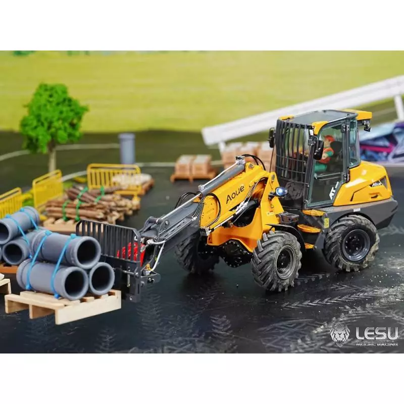 Compact wheel loader with telescopic arm RC Aoue AT1050 1/14 LESU in kit - LESU RD-A0015-KIT
