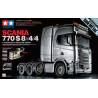 Camion RC Tamiya Scania 770 S V8 Tracteur Lourd 8x4/4 1/14 en kit série limitée peinte en gris "Gun Métal" 56376