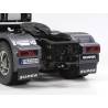 Camion Tamiya Scania 770 S V8 8x4/4 1/14 peint en Gun Metal avec lumières et sons (Pack complet)
