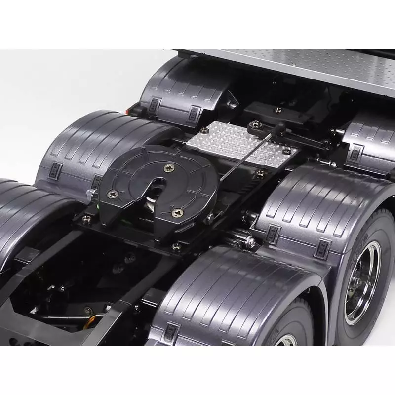 Tamiya RC Truck Scania 770 S V8 8x4/4 1/14 in Gun Metal, with lights sounds and 14-channel LCD radio (Complete Pack)