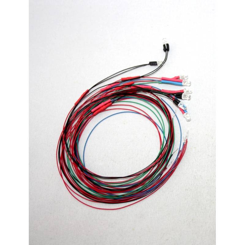 7.2V Leds wiring for Arocs 4151 8x4 tipper Tamiya
