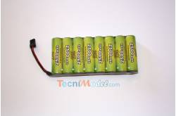 PACK Tx S 9.6V/AP-2500 JR servo-type connector