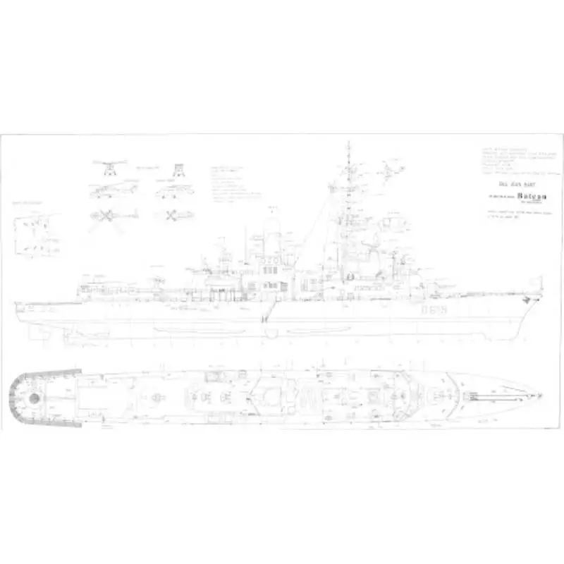 French Navy Frigate Jean Bart 1/100 MRB Blueprints100