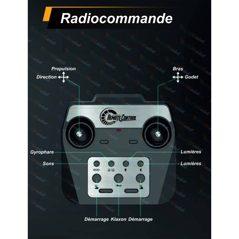 Chargeur sur roues RC Volvo 260H 1/16 - E592-003