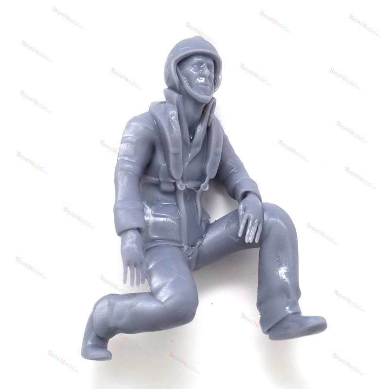 French SNSM crewman kneeling 1/15 figure