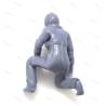 1 Kneeling SNSM crewman figure 1/25