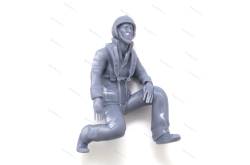 1 Kneeling SNSM crewman figure 1/25