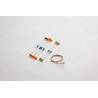 Set of 5 white LEDs with resistors (3V to 14V) - Aero-Naut 567751