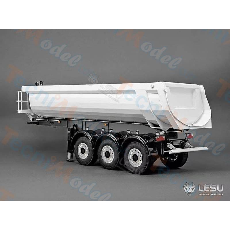 LESU 3-axle wide wheel tipper semi-trailer with hydraulic lift 1/14 - LESU LS-A0069